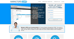 Desktop Screenshot of marketerscrm.com